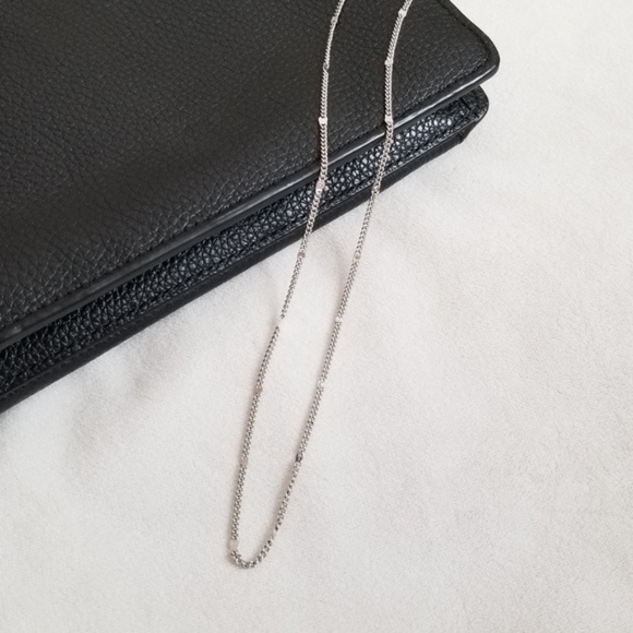 White Gold Plated chain 18KGP delicate necklace - Picture 1 of 3